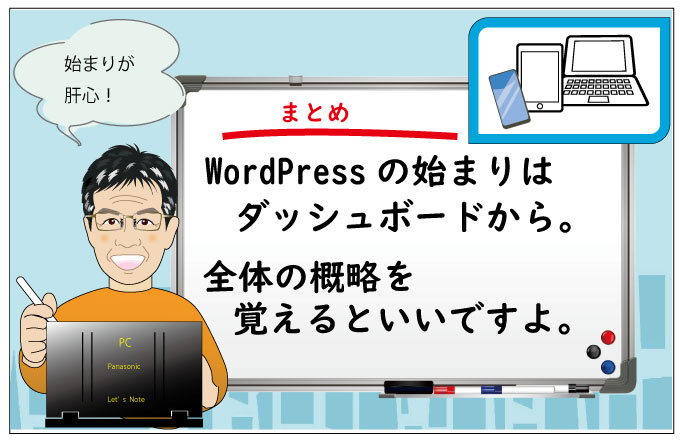 ログイン方法とダッシュボードのまとめ